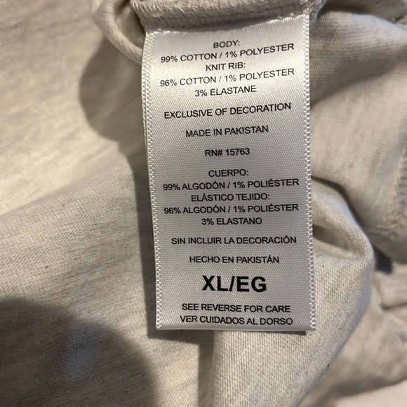 Champion authentic athletic wear size XL color oatmeal Heather long sleeve - Picture 8 of 9